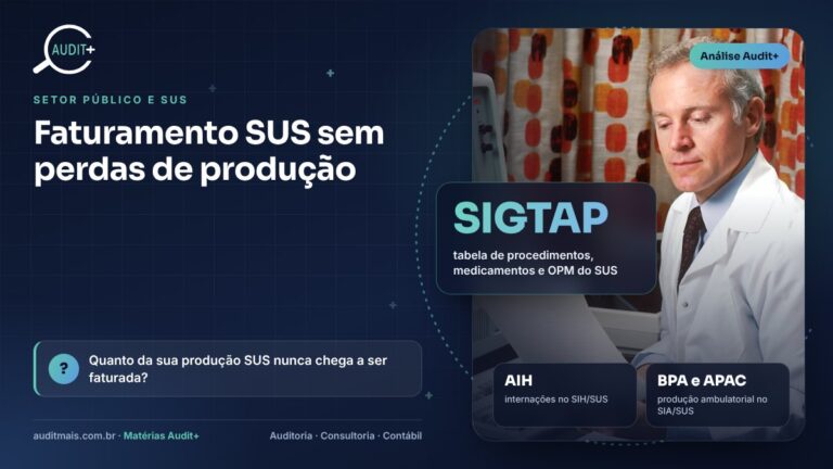Faturamento SUS: AIH, BPA e APAC sem perdas de produção
