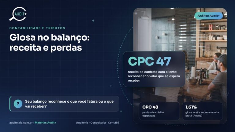 Glosa no balanço: como reconhecer receita e perdas em instituições de saúde