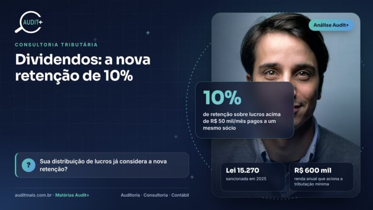 Lucros e dividendos com a Lei 15.270/2025: a retenção de 10% e o planejamento dos sócios