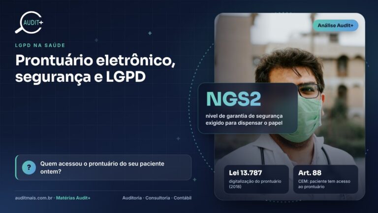 Prontuário eletrônico e LGPD: acesso mínimo, logs e o paciente no centro