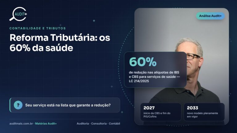 Reforma Tributária na saúde: a redução de 60% não é automática